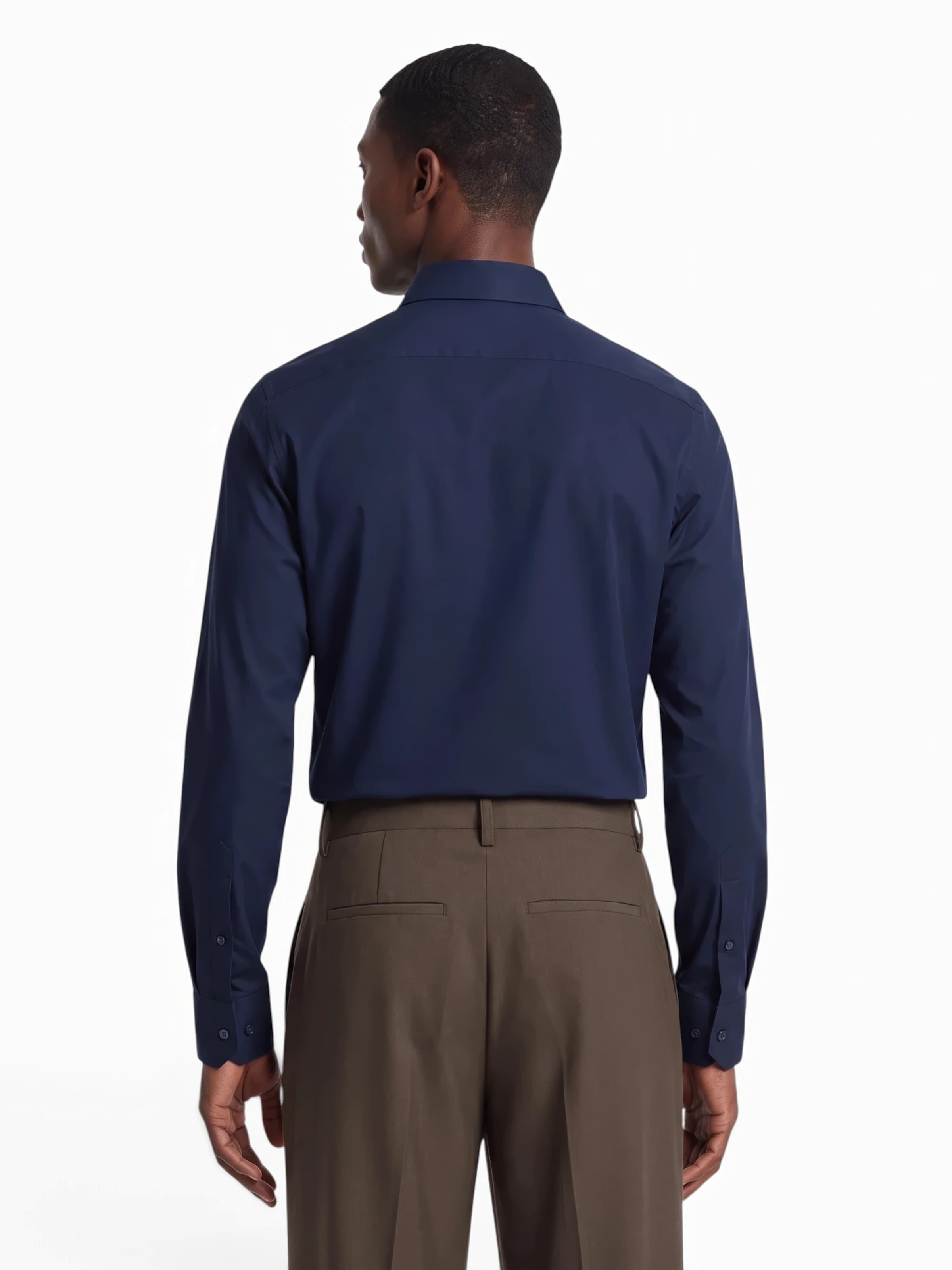 OLYMP Super Slim Fit Button Up Shirt in Blue
