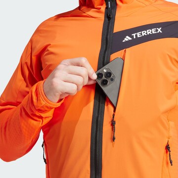 ADIDAS TERREX Athletic Fleece Jacket 'Techrock' in Orange