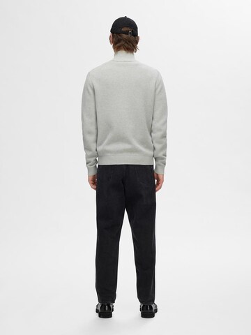 SELECTED HOMME Gebreid vest 'Dane' in Grijs