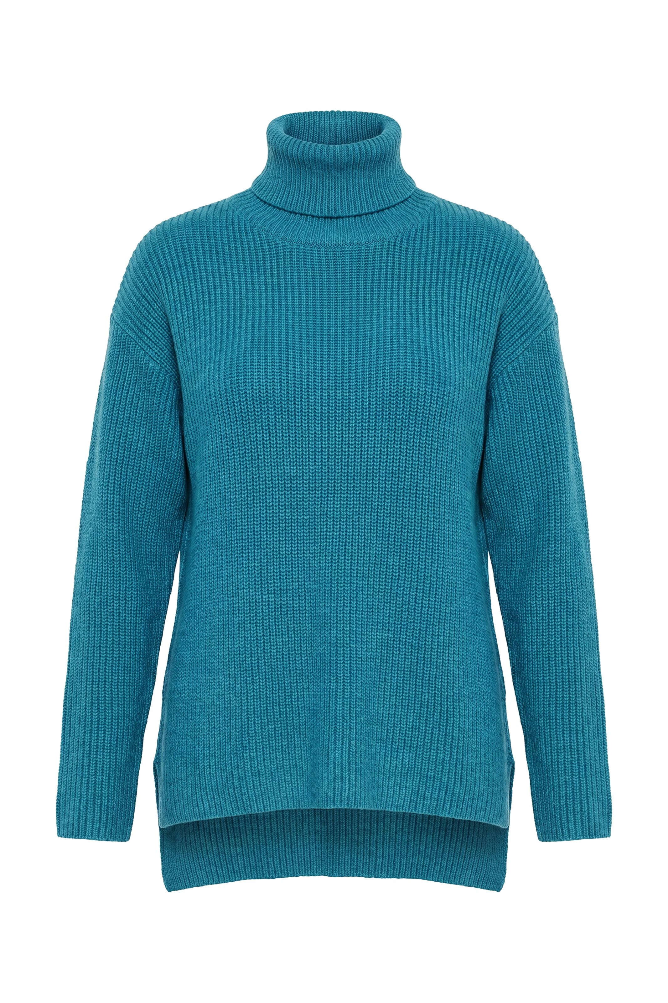 Ulla Popken Trui in Blauw: voorkant