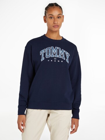 Tommy Jeans Curve Sweatshirt in Blue: front