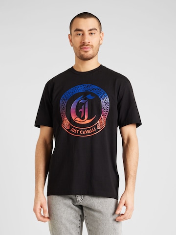 T-Shirt Just Cavalli en noir : devant