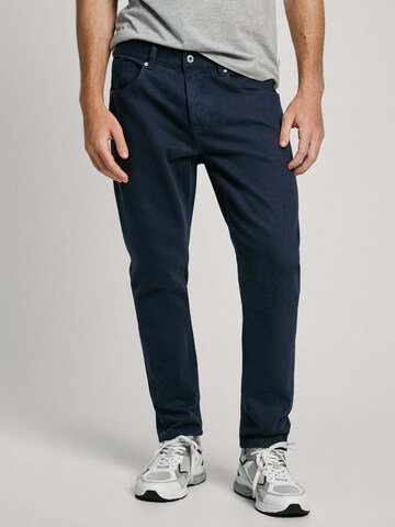 Pepe Jeans Tapered Jeans in Blauw: voorkant