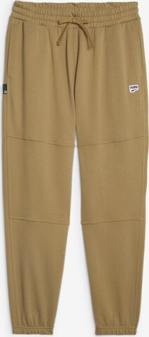 PUMA Loose fit Workout Pants 'DOWNTOWN' in Beige: front