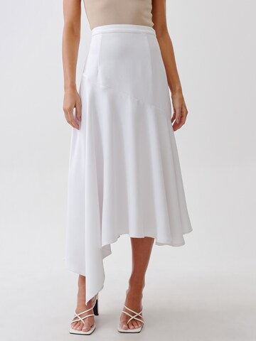 Tussah Skirt 'LORIE' in White: front