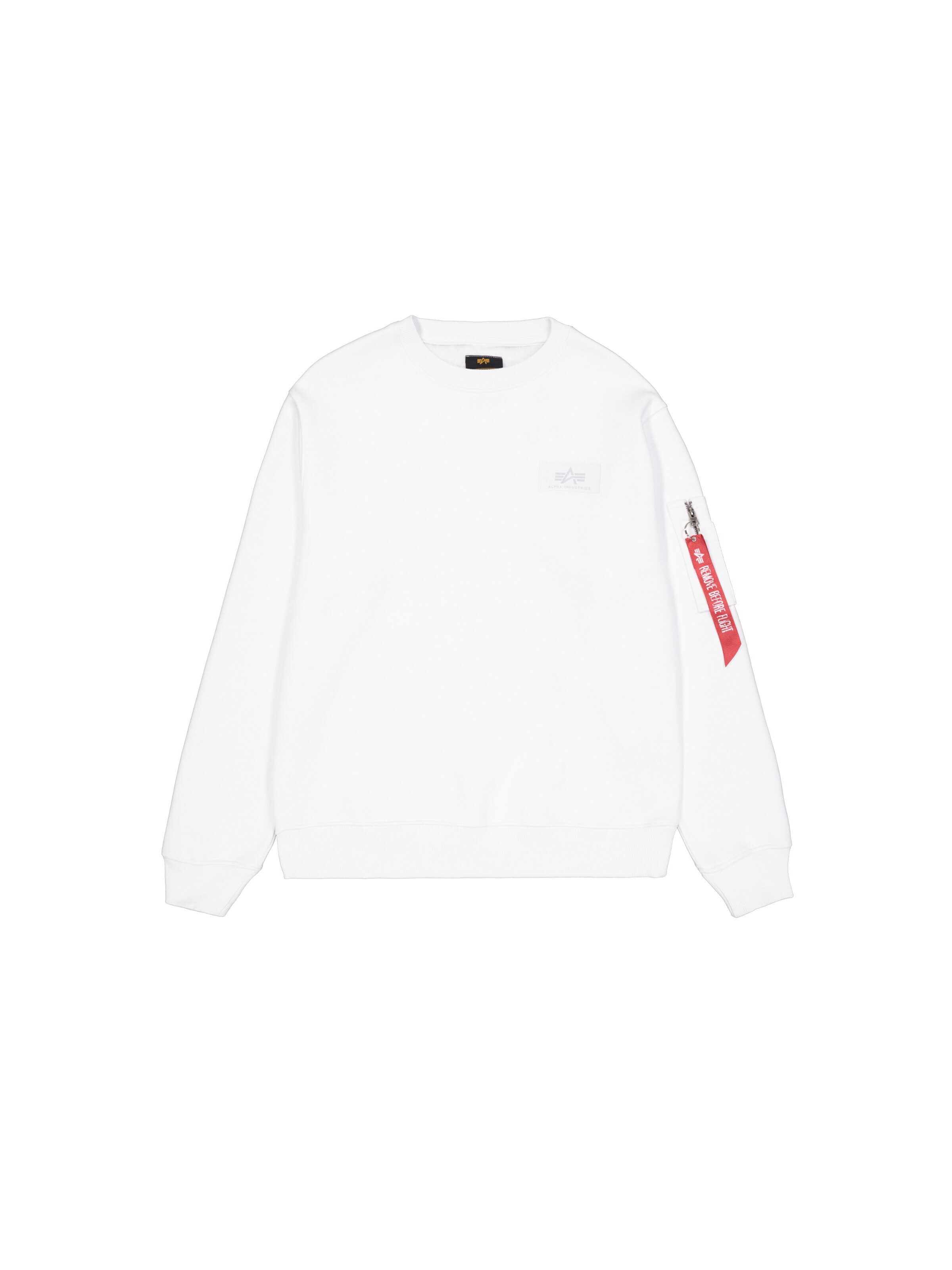 ALPHA INDUSTRIES - Sudadera en blanco: frente