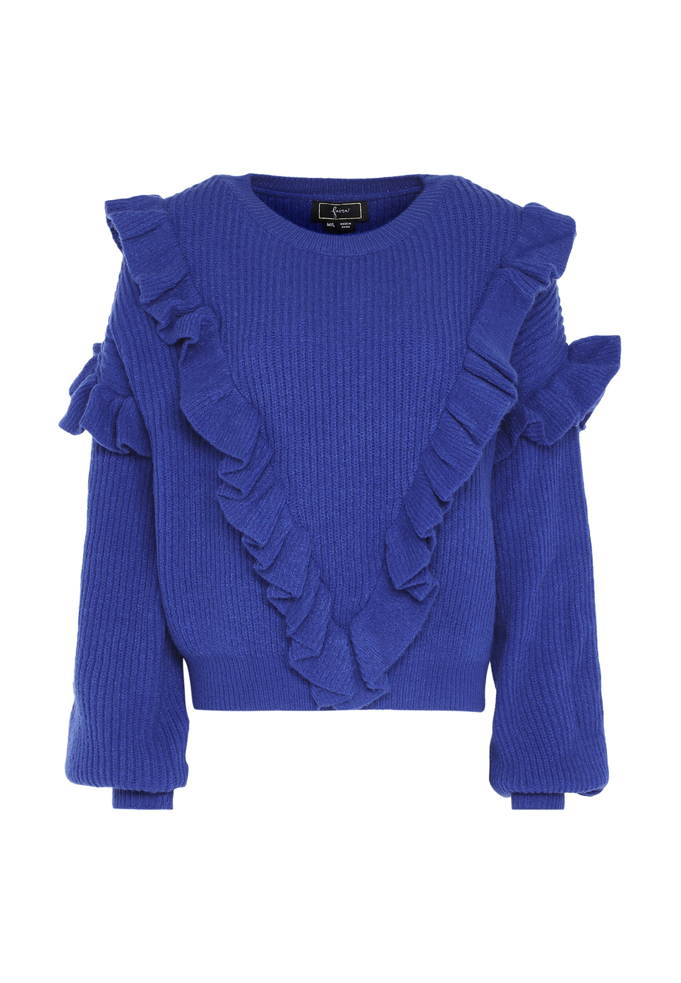 zils faina Džemperis: no priekšpuses