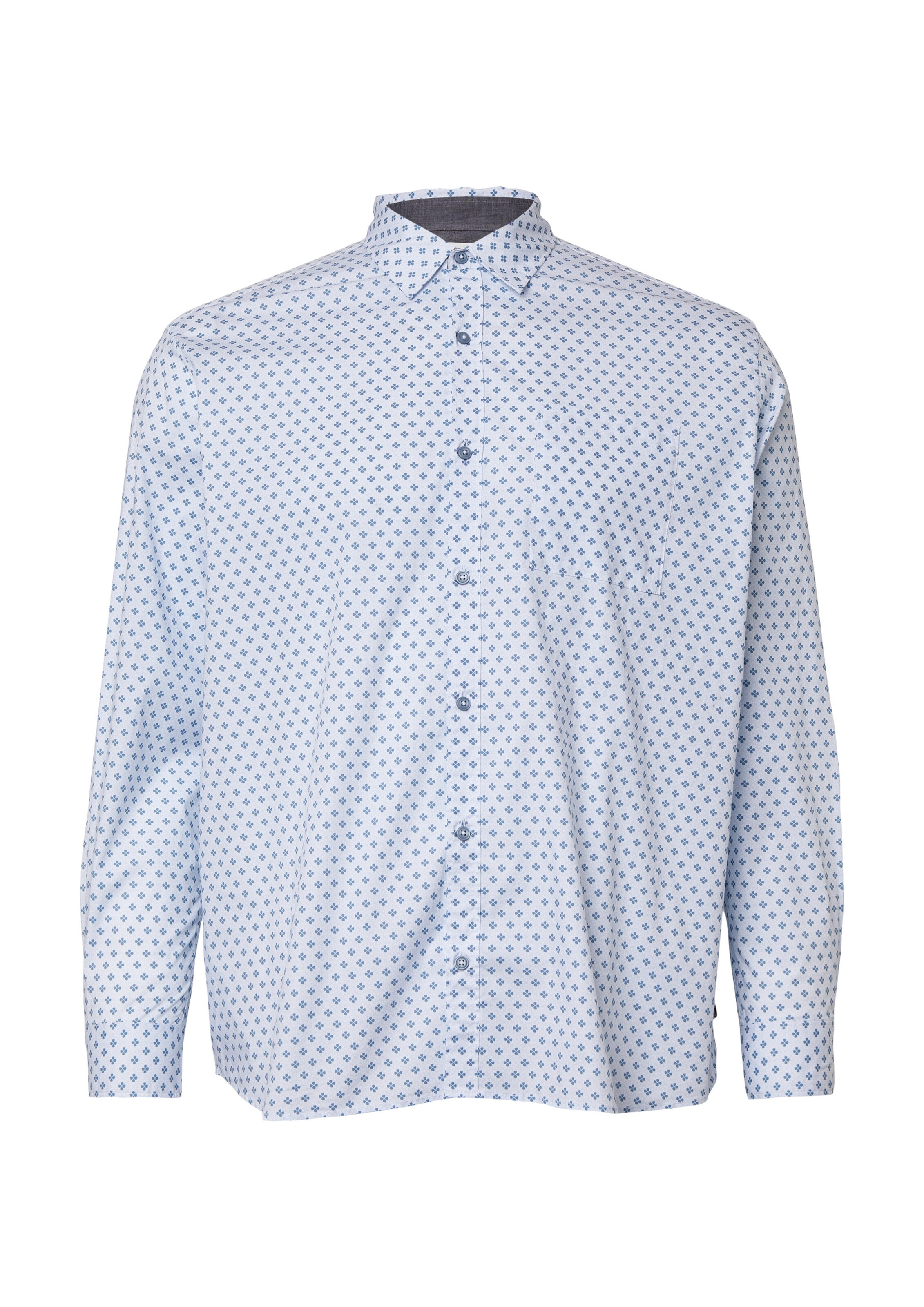 s.Oliver Regular fit Button Up Shirt in Blue: front