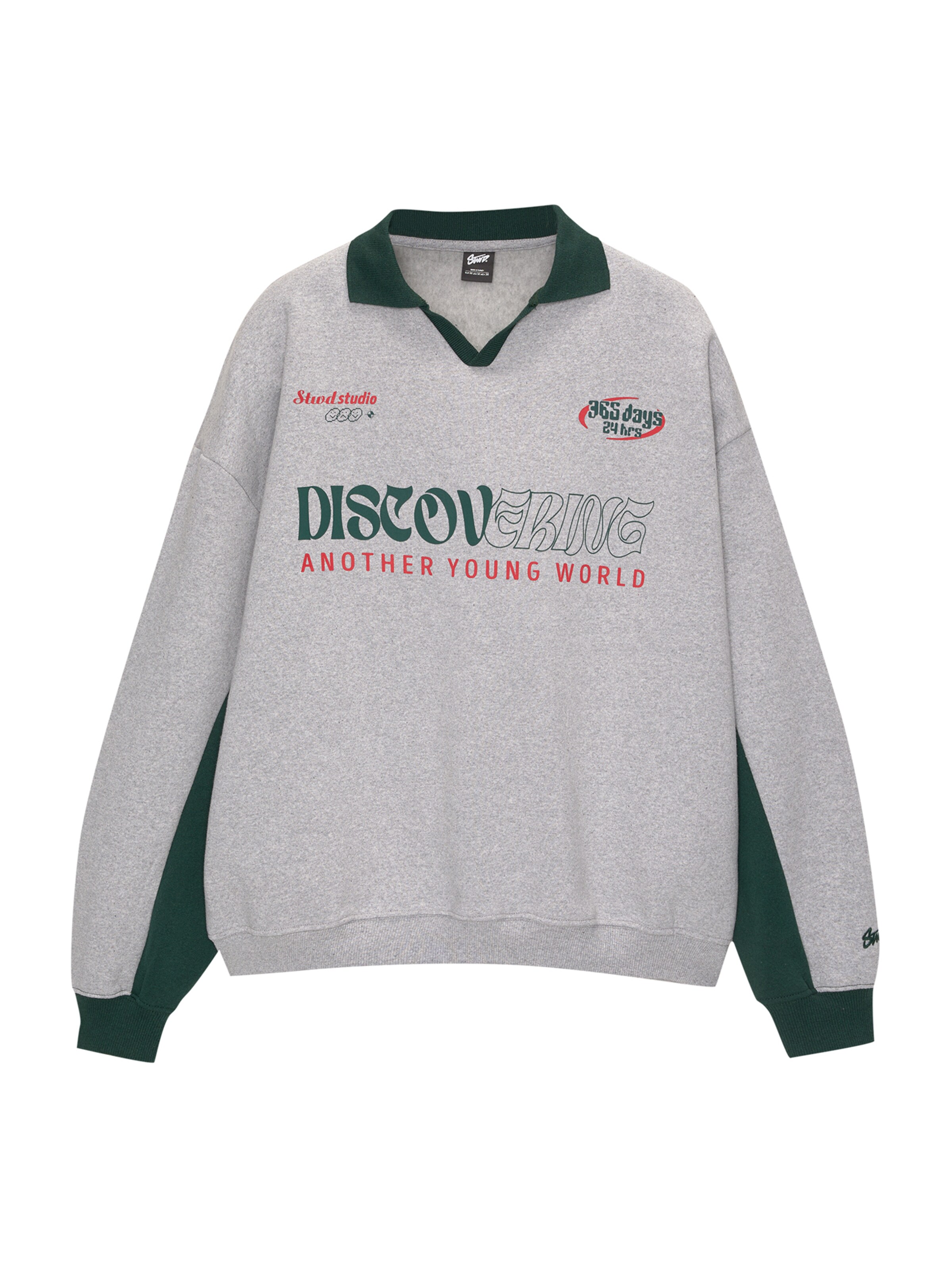 Pull&Bear Mikina - Sivá: predná strana