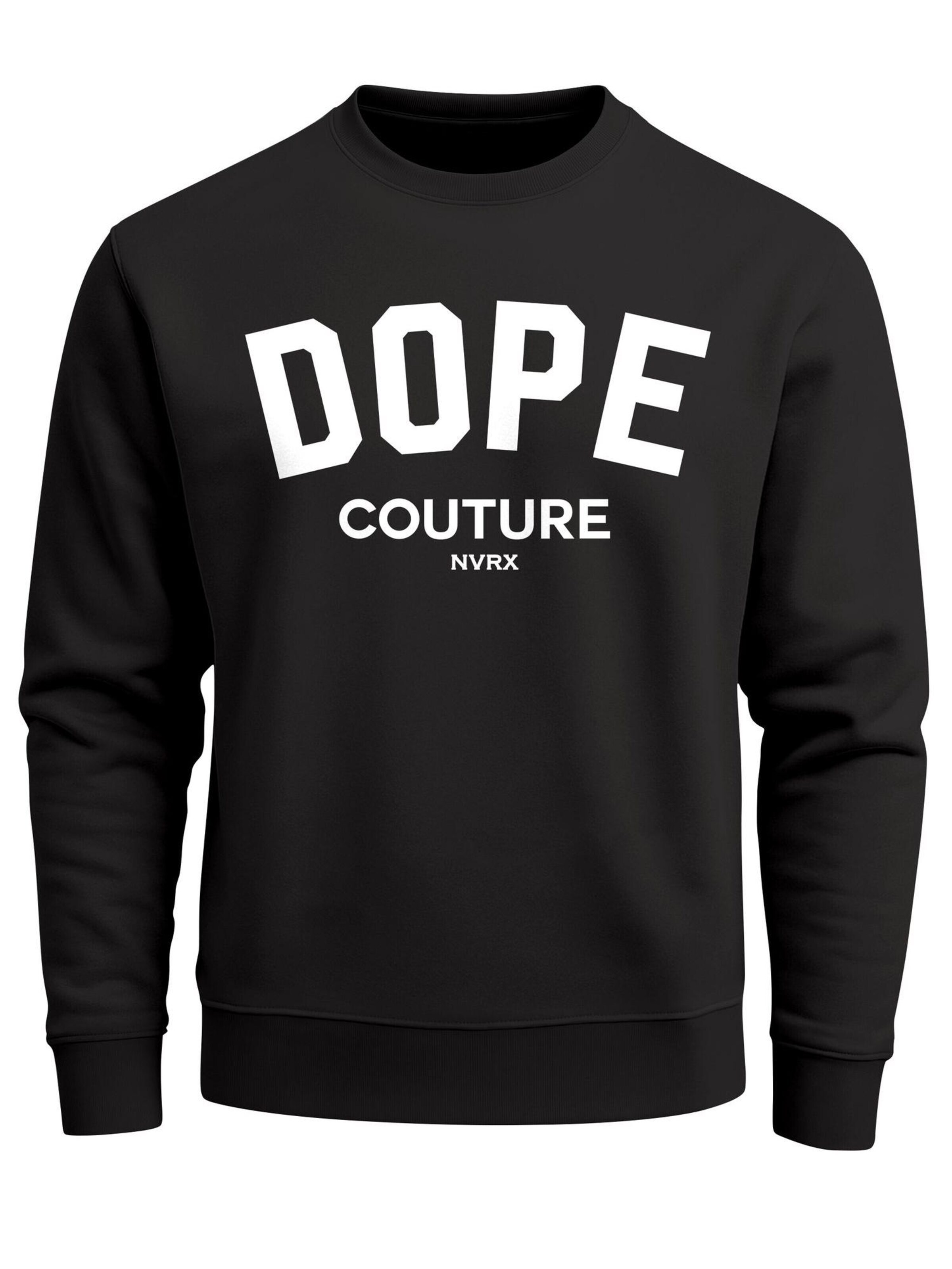 Neverless Sweatshirt 'Dope Couture' in Black: front