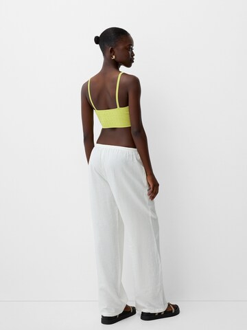 Tops en tricot Bershka en vert