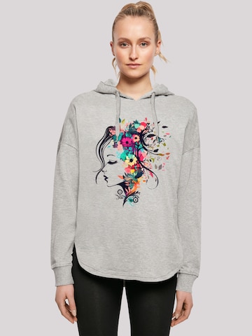 F4NT4STIC Sweatshirt in Grijs: voorkant