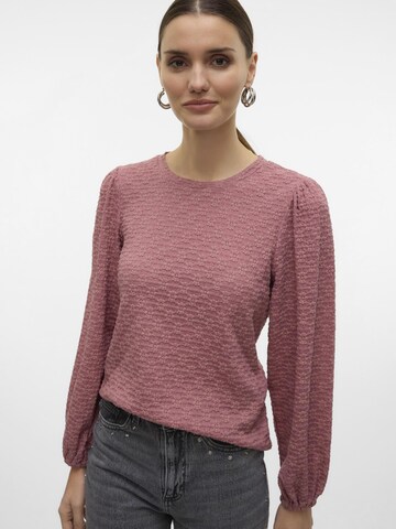 VERO MODA Bluse 'FLOWER' i pink