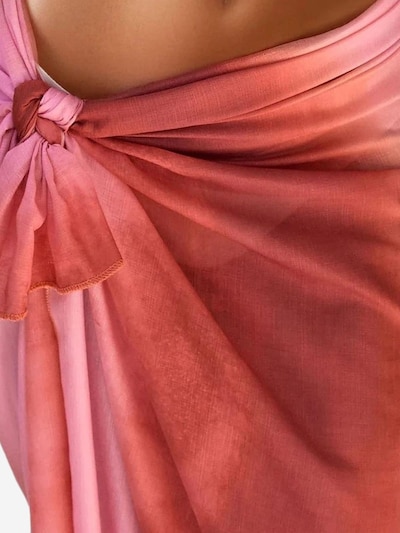 Hiccup Strandtuch in orange / pink / rostrot, Produktansicht