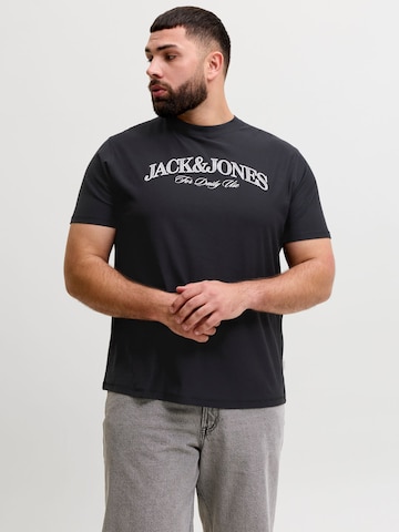 Jack & Jones Plus - Camiseta 'JORCassis' en negro: frente