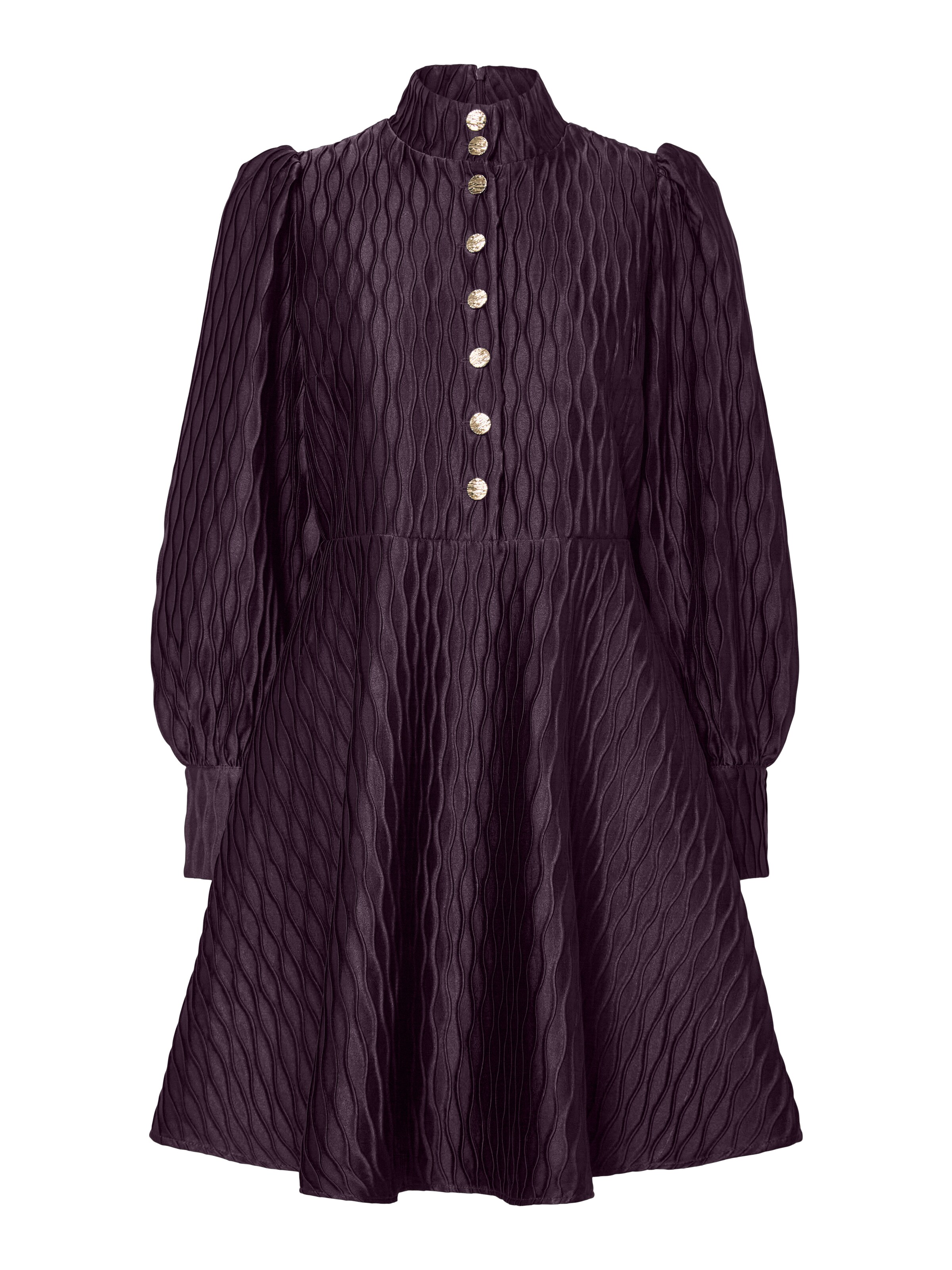 YAS - Vestido camisero 'YASRIPPLE' en lila: frente