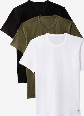 T-Shirt Calvin Klein en blanc : devant