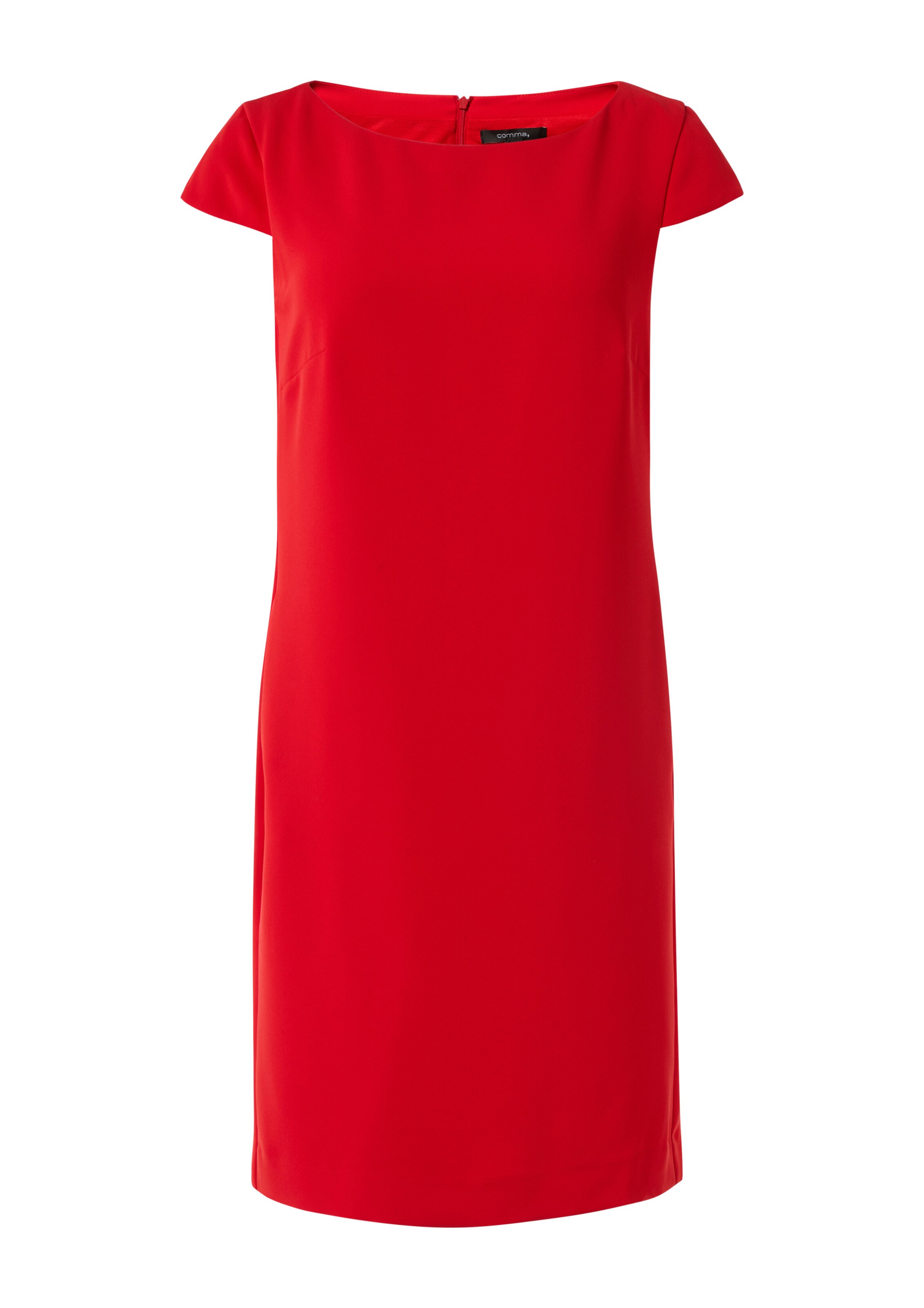 COMMA Jurk in Rood: voorkant