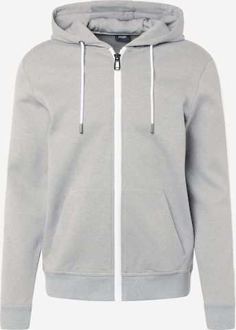 JOOP! - Sudadera con cremallera 'Sarkis' en gris: frente