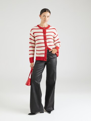 SISTERS POINT Knit Cardigan 'HOMA' in Red