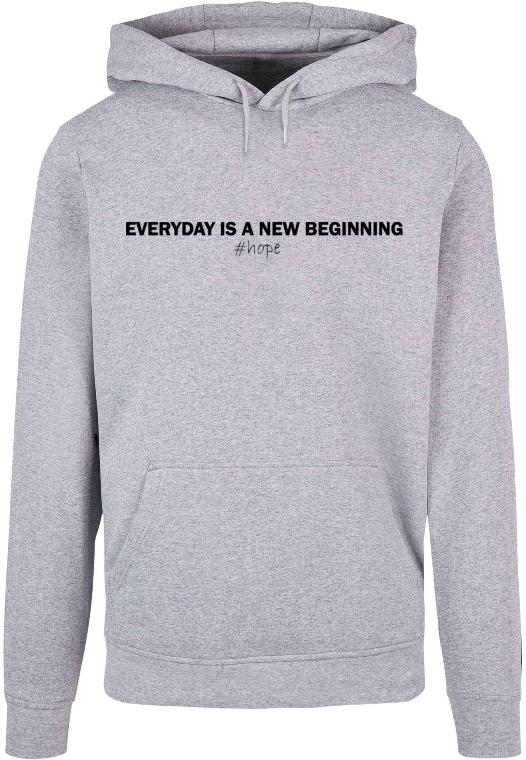Sweat-shirt 'Hope' Merchcode en gris : devant