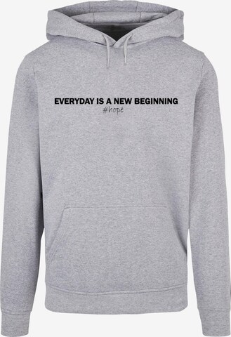 Merchcode Sweatshirt 'Hope' in Grey: front