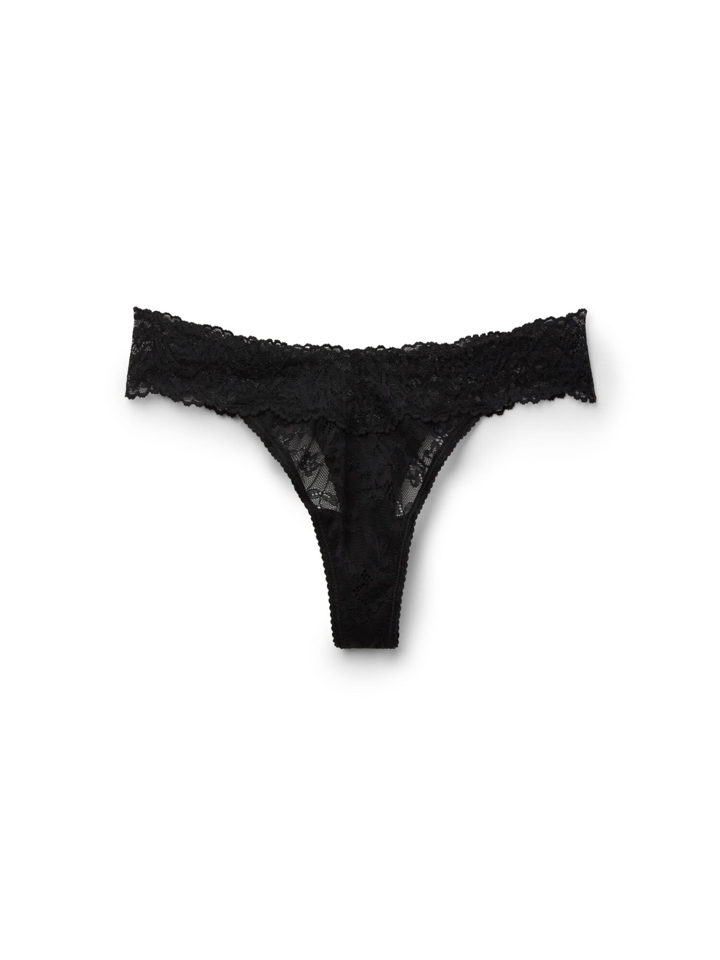 Tezenis String in Schwarz: Vorderseite