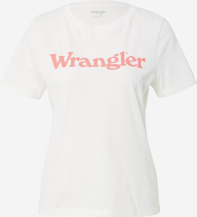 WRANGLER T-Shirt in koralle / weiß, Produktansicht