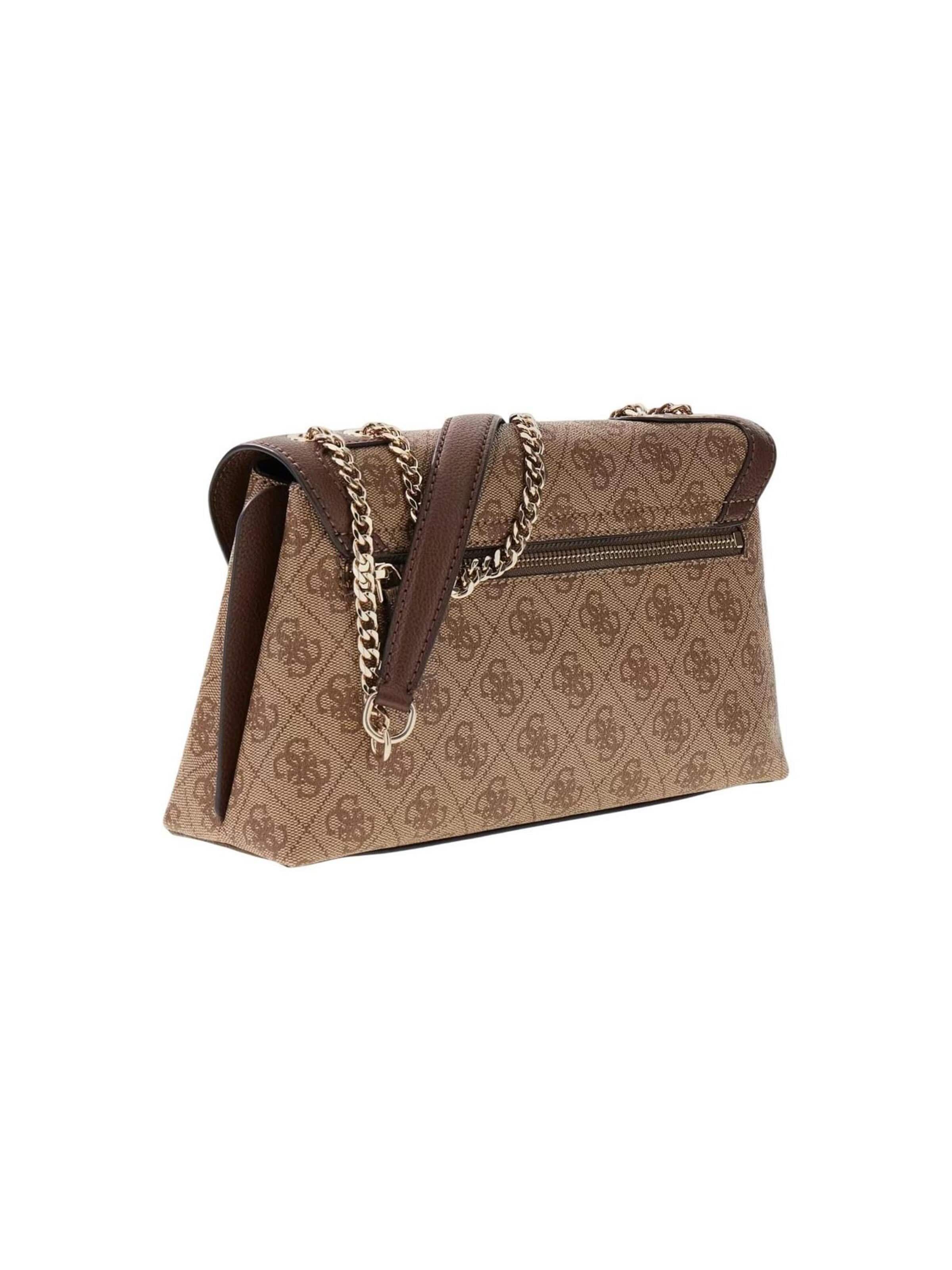 GUESS Τσάντα ώμου 'COLEEN LOGO SMALL SA HWSG97 49210' σε καφέ