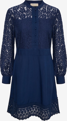 Cream Jurk 'Milla' in Blauw: voorkant