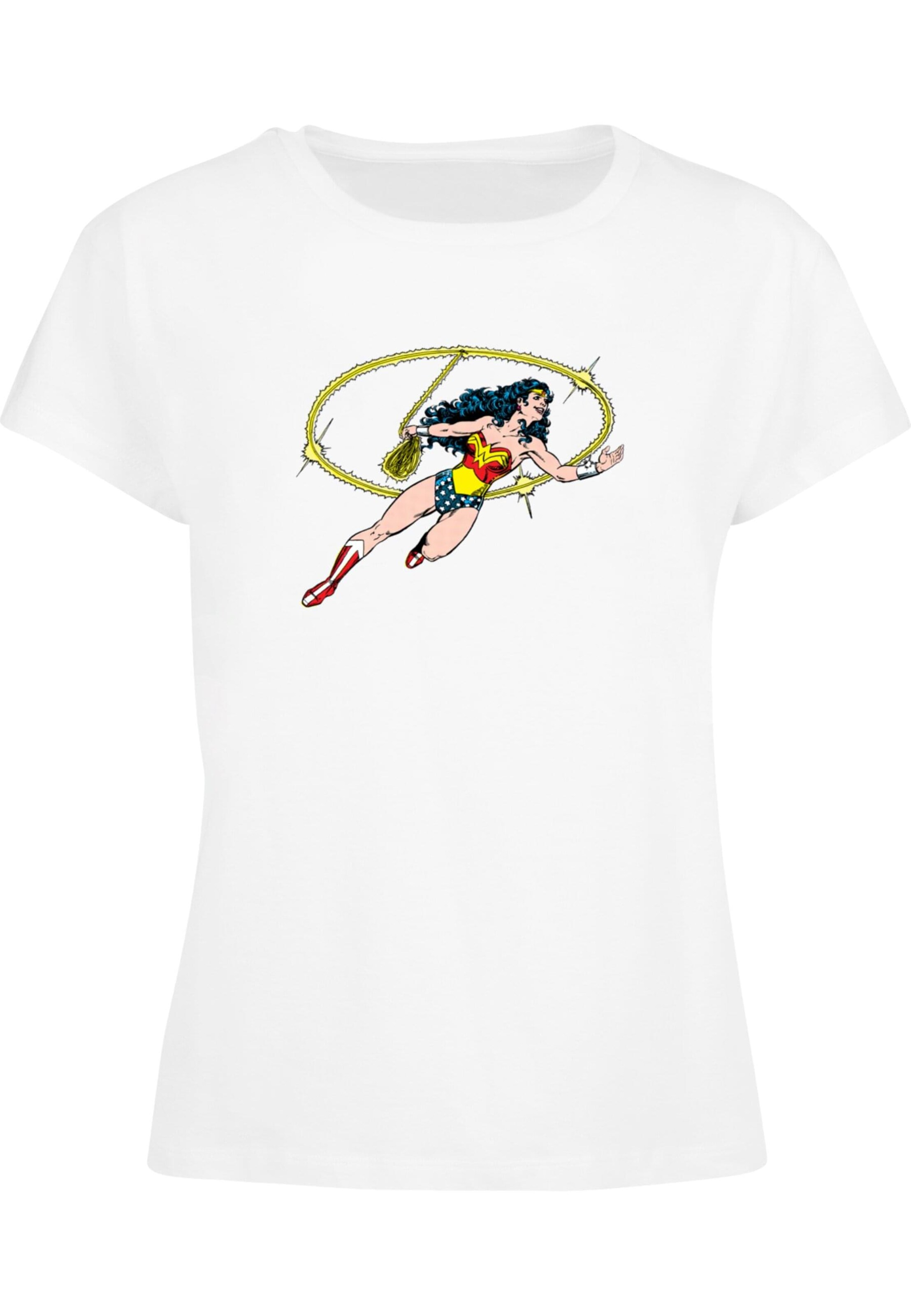 Maglietta 'Wonder Woman Lasso of Truth' di Merchcode in bianco: frontale