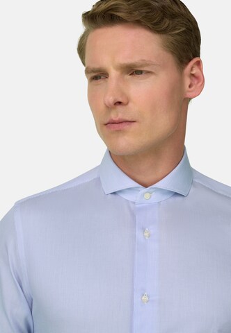 Boggi Milano Slim Fit Hemd in Blau