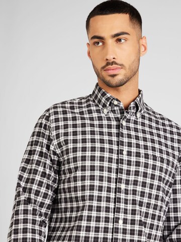 TOMMY HILFIGER Comfort fit Overhemd in Zwart