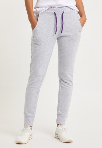 BRUNO BANANI Tapered Pants 'Boyd' in Grey: front