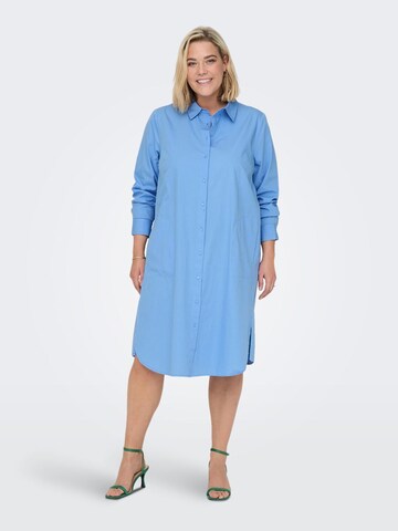 ONLY Carmakoma Kleid in Blau: predná strana