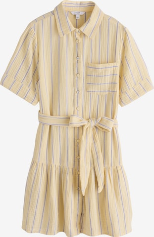 Next - Vestido camisero en amarillo: frente