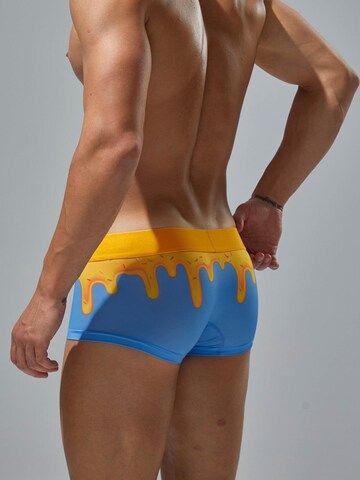 SEOBEAN Boxershorts 'Melting Donut' in Blau