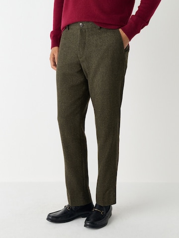 Next Slimfit Hose in Grün: Vorderseite