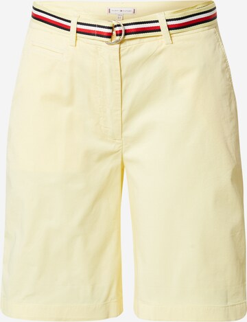 Loosefit Pantalon chino TOMMY HILFIGER en jaune : devant