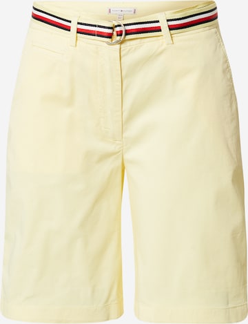 TOMMY HILFIGER Avar lõige Chino-püksid, värv kollane: eest vaates