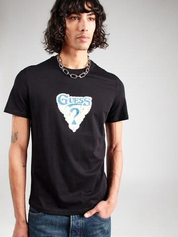 GUESS T-Shirt in Schwarz: Vorderseite