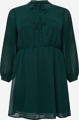 ABOUT YOU Curvy Shirt dress 'Phoenix' in Green: front