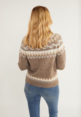 usha BLUE LABEL Sweater 'Fenia' in Brown