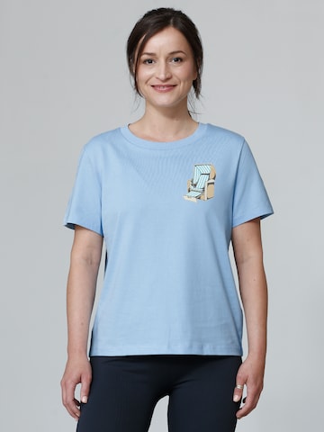 Watapparel Shirt ' Strandkorb ' in Blauw: voorkant