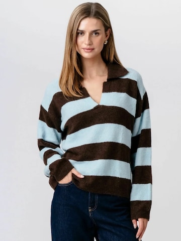 Pull-over ' Nora Knit ' TEESHOPPEN en bleu : devant