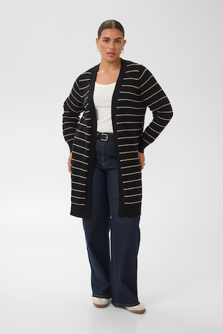 Cardigan 'Ariella' KAFFE CURVE en noir