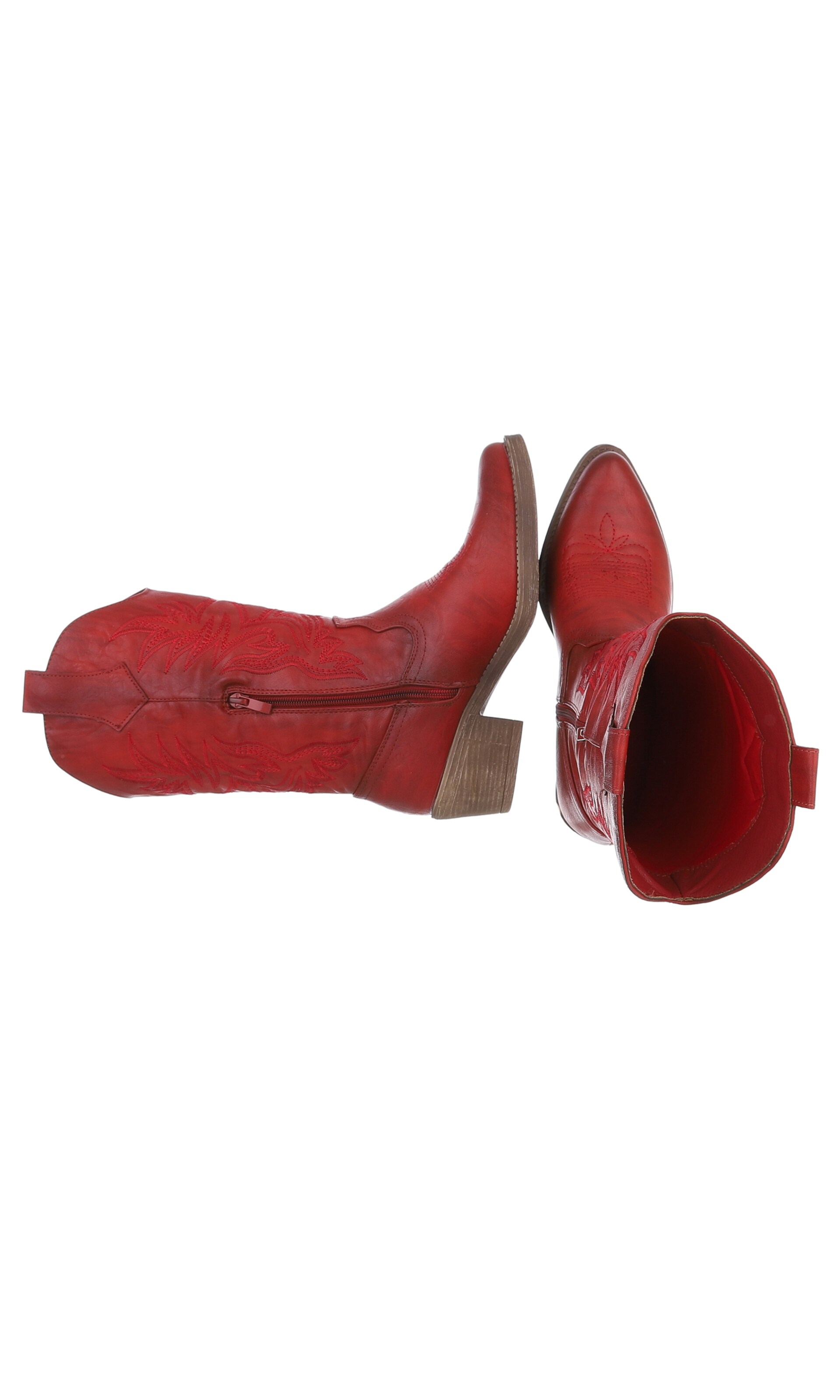 Ital-Design Cowboy Boots in Red