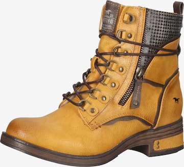 Bottines à lacets MUSTANG en jaune : devant