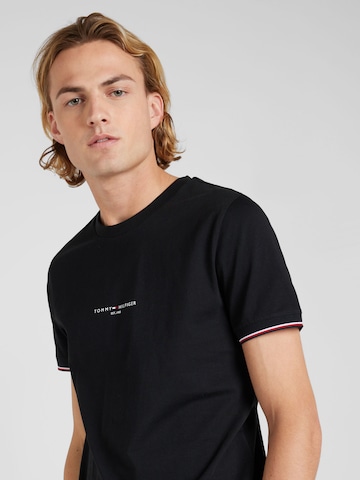 TOMMY HILFIGER - Camisa em preto