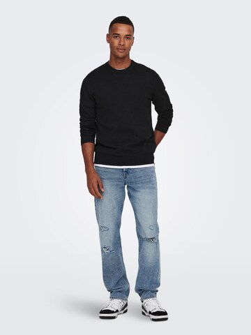 Only & Sons Sweater 'Rex' in Black